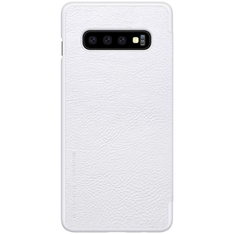 Case Für Samsung Galaxy S10 Plus Nillkin Qin-lederhülle