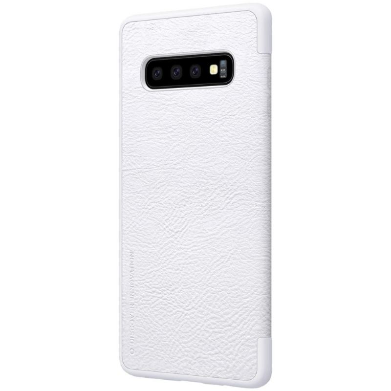 Case Für Samsung Galaxy S10 Plus Nillkin Qin-lederhülle