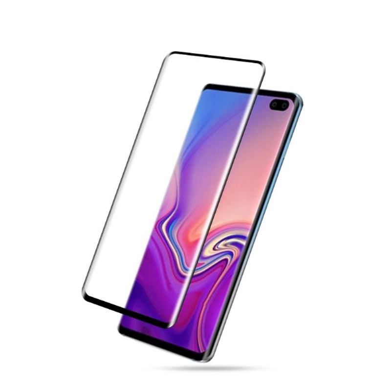 Handyhülle Für Samsung Galaxy S10 Plus Schutzhülle Displayschutzfolie Aus Gehärtetem Glas In Voller Größe – Schwarz