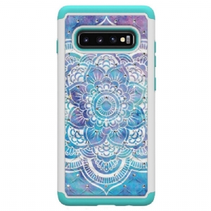 Hülle Für Samsung Galaxy S10 Plus Stoßfestes Blumen-mandala