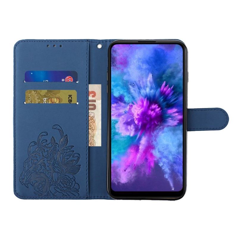 Lederhüllen Für Samsung Galaxy S10 Plus Tigerdesign + Riemen