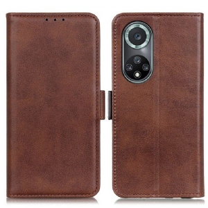 Flip Case Für Honor 50 Pro Flip Case Doppelte Klappe