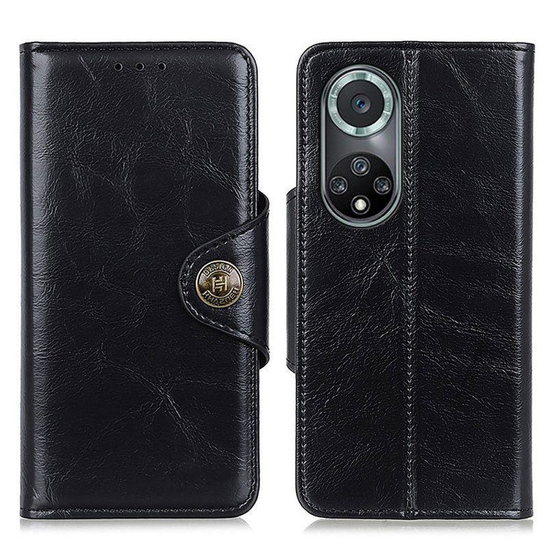 Flip Case Für Honor 50 Pro Pro Kunstleder Shiny Khazneh