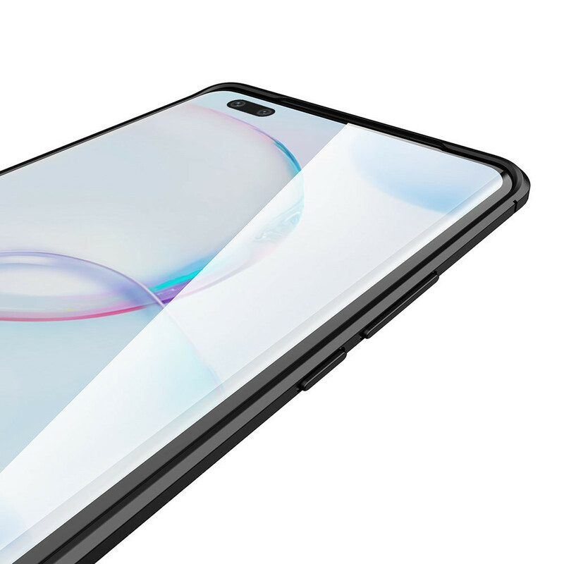 Hülle Für Honor 50 Pro Pro Double Line Litschi-ledereffekt