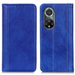 Schutzhülle Für Honor 50 Pro Flip Case Pro Elegance Split-litschi-leder