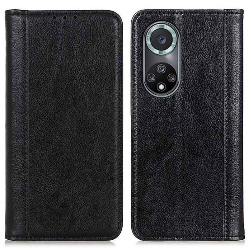 Schutzhülle Für Honor 50 Pro Flip Case Pro Elegance Split-litschi-leder