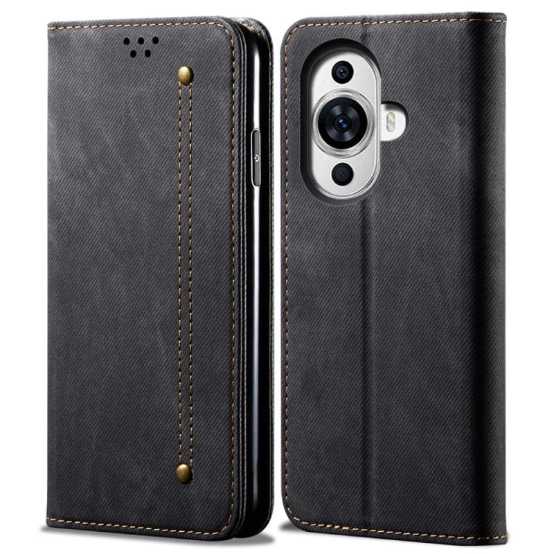 Flip Case Huawei Nova 12s Handyhülle Jeansstoff