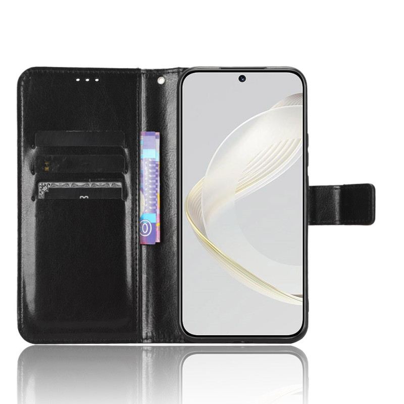 Lederhüllen Huawei Nova 12s Handyhülle Auffälliges Kunstleder Mit Riemen