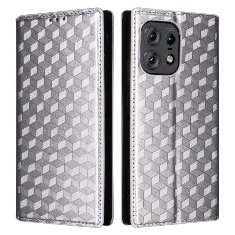 Flip Case Motorola Edge 50 Pro 3d-diamantmuster