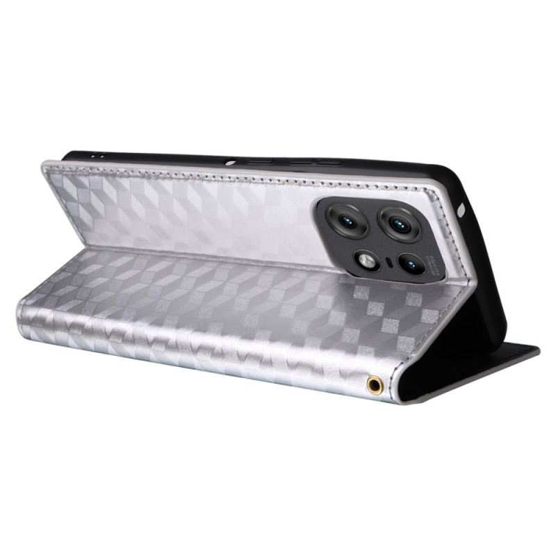 Flip Case Motorola Edge 50 Pro 3d-diamantmuster