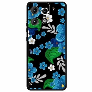 Hülle Für Motorola Edge 50 Pro Blaue Blumen