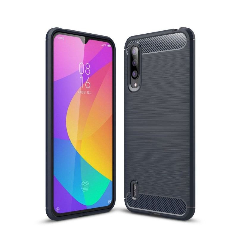 Hülle Für Xiaomi Mi 9 Lite Karbongebürstetes Gel