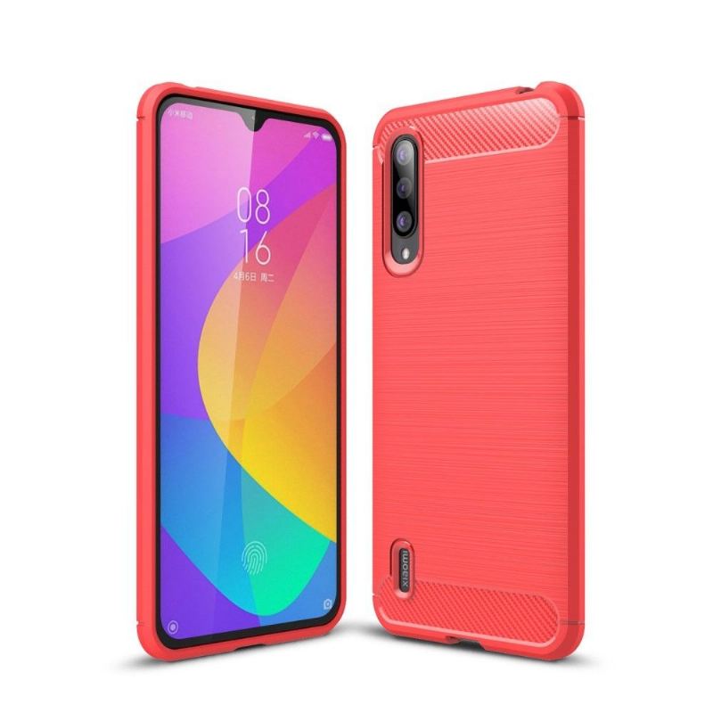 Hülle Für Xiaomi Mi 9 Lite Karbongebürstetes Gel