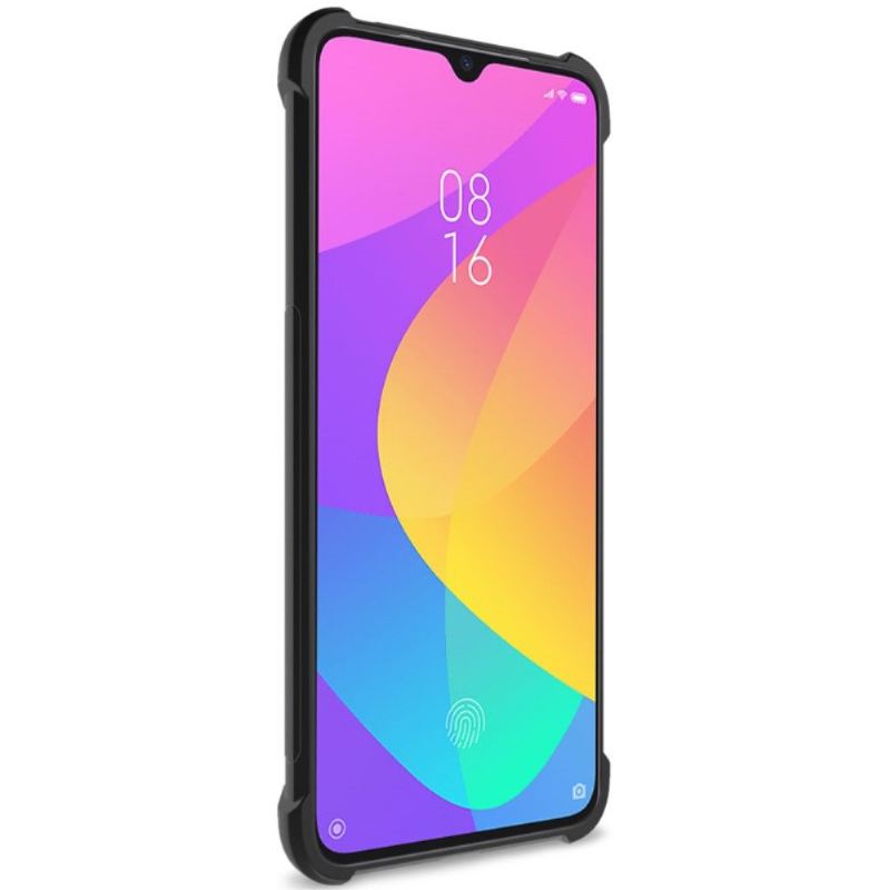 Hülle Für Xiaomi Mi 9 Lite Klassischer Schwarzmetall