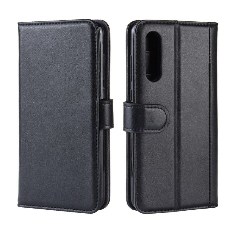 Case Für Xiaomi Mi 9 Anti-Sturz Premium-leder - Schwarz