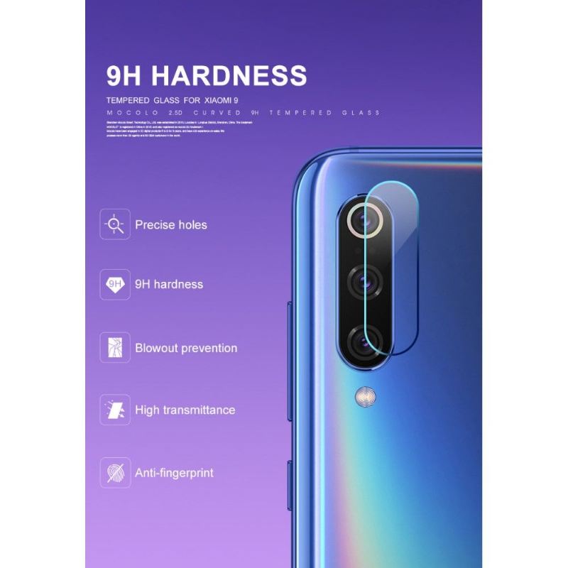 Handyhülle Für Xiaomi Mi 9 - Gehärtetes Glas Für Hinteres Kameraobjektiv