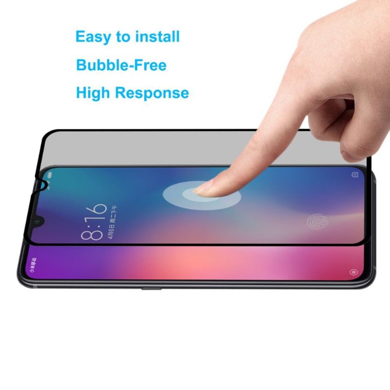 Handyhülle Für Xiaomi Mi 9 - Gehärtetes Glas Und Blickschutzfilter