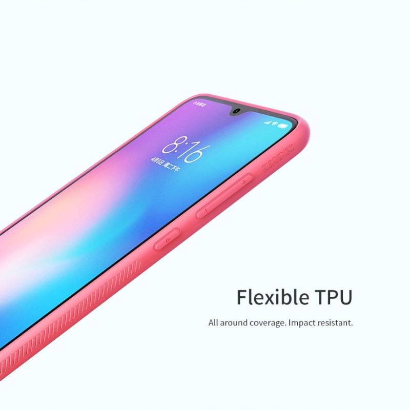 Hülle Für Xiaomi Mi 9 Nillkin Streifenmuster - Pink / Grün