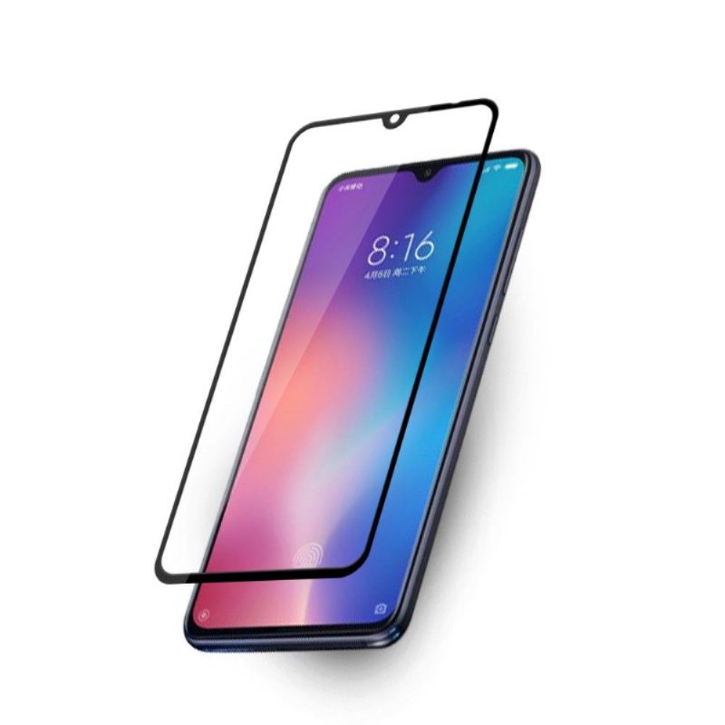 Xiaomi Mi 9 - Displayschutzfolie Aus Gehärtetem Glas In Voller Größe - Schwarz