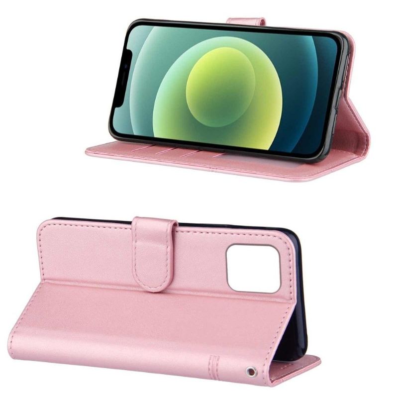 Flip Case Für iPhone 13 Mini Linien In Lederoptik