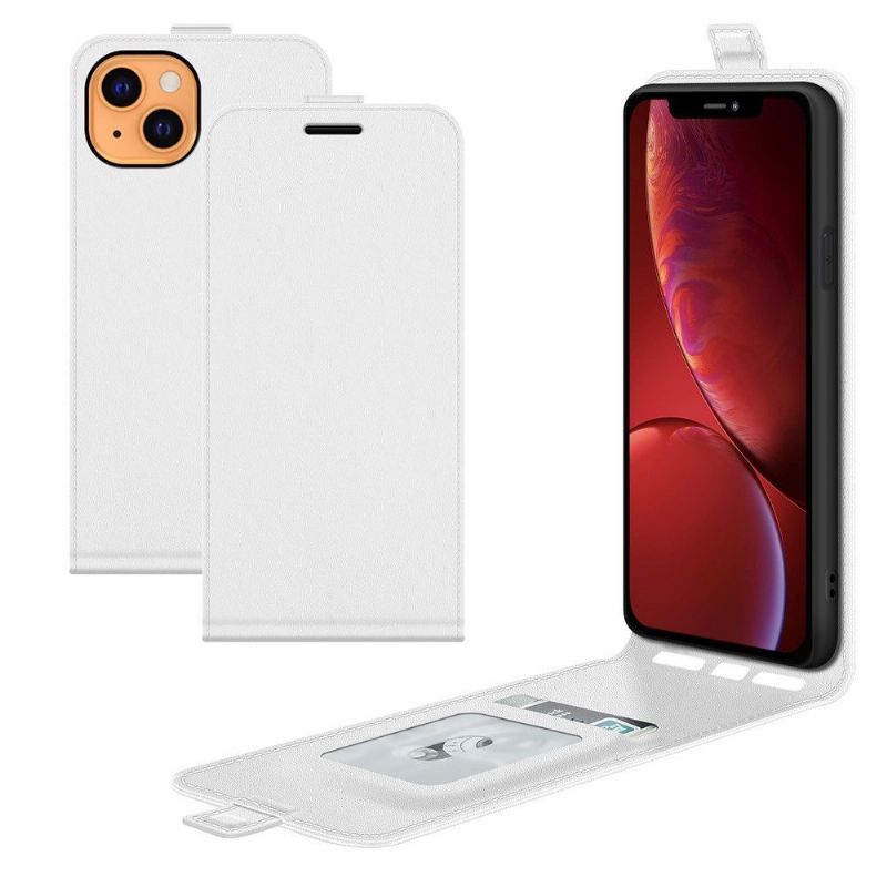 Lederhüllen Für iPhone 13 Mini Flip Case Vertikales Kunstleder