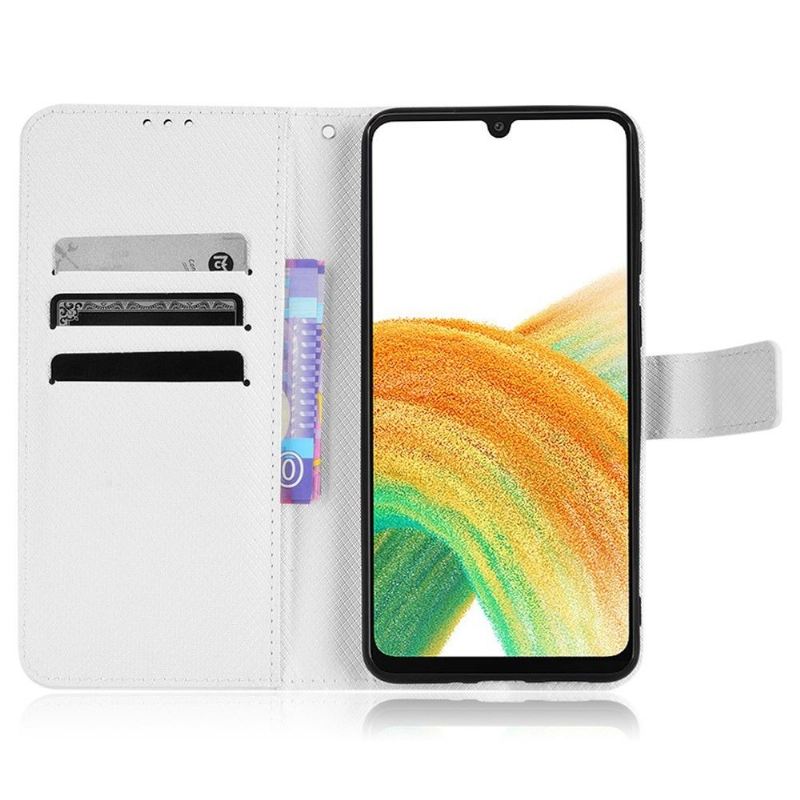 Case Für Samsung Galaxy A33 5G Strukturierter Ledereffekt