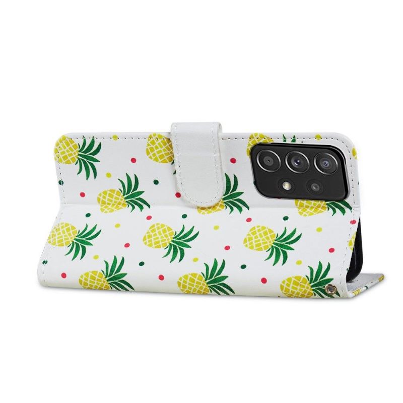 Flip Case Für Samsung Galaxy A33 5G Ananas