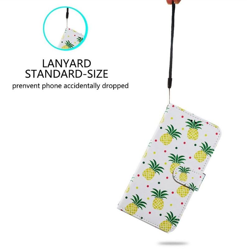 Flip Case Für Samsung Galaxy A33 5G Ananas