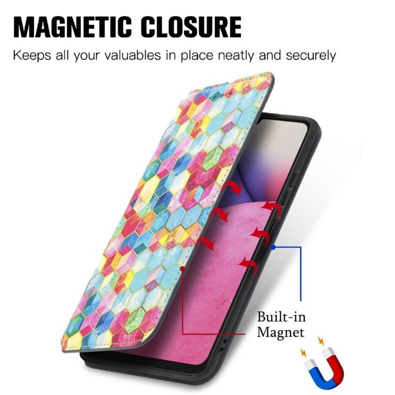 Flip Case Für Samsung Galaxy A33 5G Flip Case Bunte Würfel-flip-flap