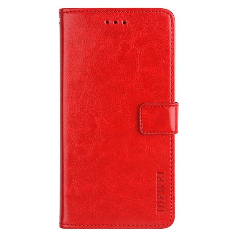 Flip Case Für Samsung Galaxy A33 5G Flip Case Idewei Folio Lederoptik