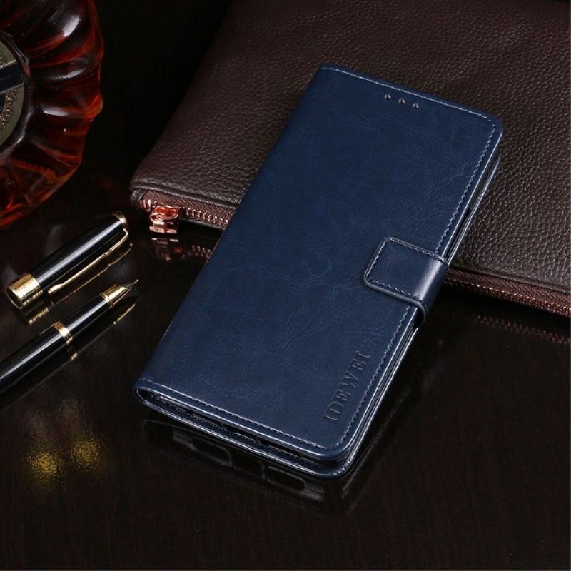 Flip Case Für Samsung Galaxy A33 5G Flip Case Idewei Folio Lederoptik