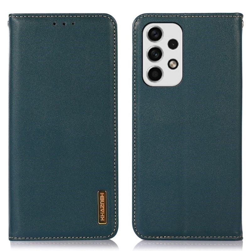 Flip Case Für Samsung Galaxy A33 5G Flip Case Khazneh Flip Echtes Leder