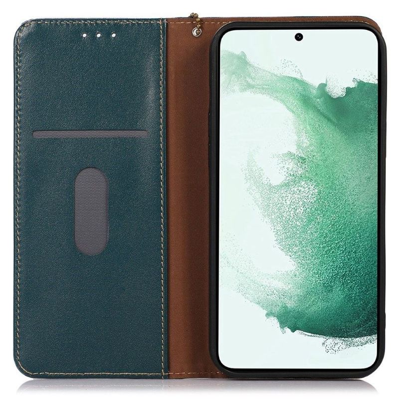 Flip Case Für Samsung Galaxy A33 5G Flip Case Khazneh Flip Echtes Leder