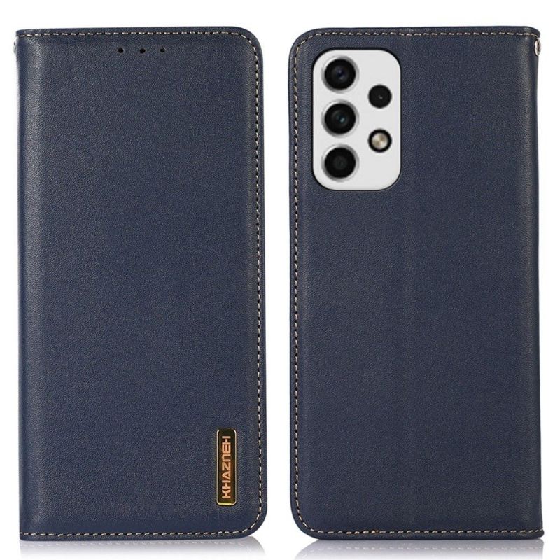 Flip Case Für Samsung Galaxy A33 5G Flip Case Khazneh Flip Echtes Leder