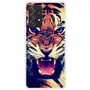 Handyhülle Für Samsung Galaxy A33 5G Schutzhülle Wilder Tiger