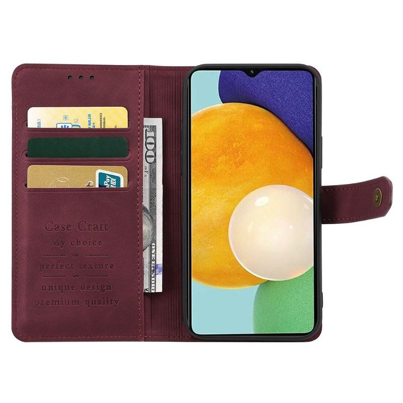 Flip Case Für Samsung Galaxy S22 5G Schutzhülle Case Craft Mit Nähten