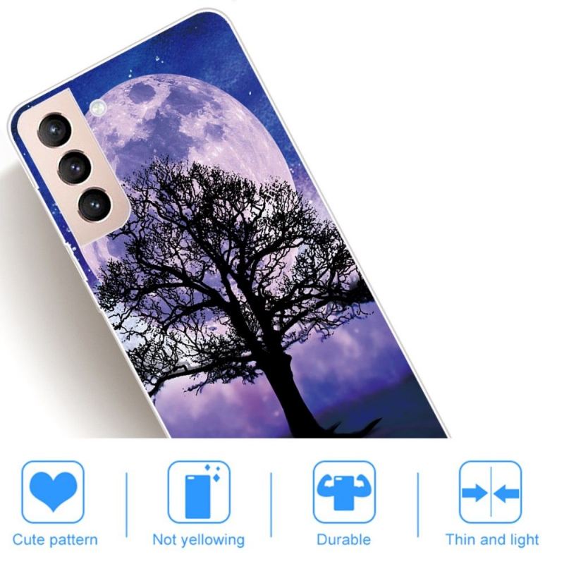 Hülle Für Samsung Galaxy S22 5G Anti-Sturz Der Baum Unter Dem Mond