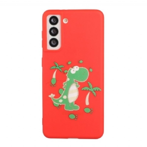 Hülle Für Samsung Galaxy S22 5G Anti-Sturz Mit Kordel Dinosaurier-illustration