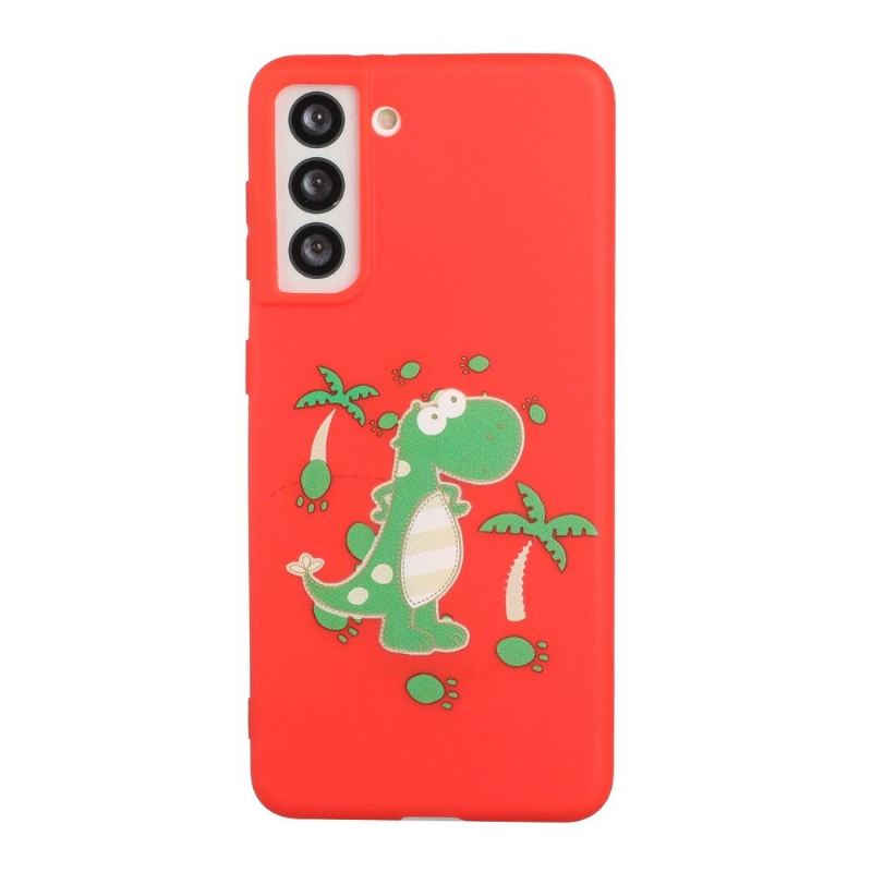 Hülle Für Samsung Galaxy S22 5G Anti-Sturz Mit Kordel Dinosaurier-illustration