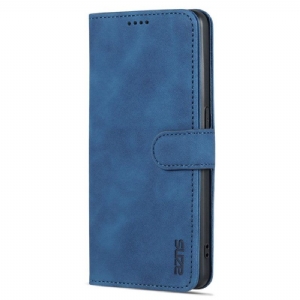 Flip Case Für Oppo Reno 8 Lite Azns Leder-styling