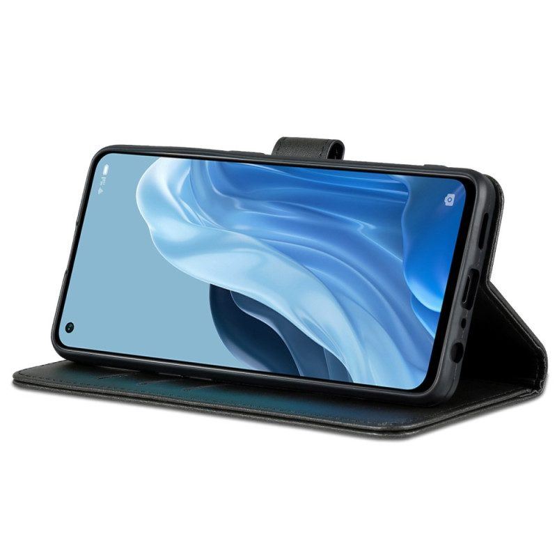 Flip Case Für Oppo Reno 8 Lite Azns Leder-styling