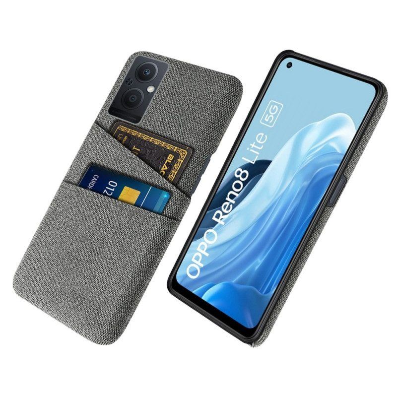 Hülle Für Oppo Reno 8 Lite Kartenhalter-stoff