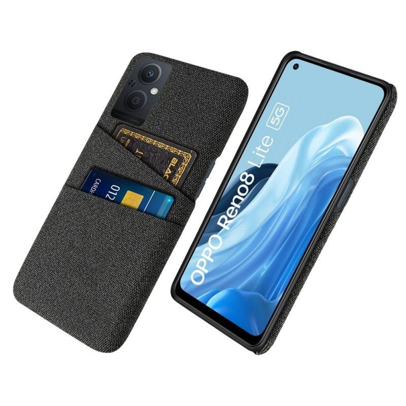 Hülle Für Oppo Reno 8 Lite Kartenhalter-stoff