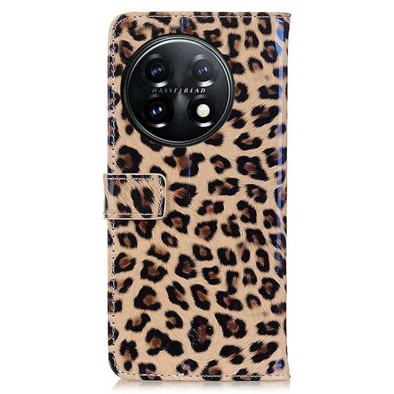 Lederhüllen Für OnePlus 11 5G Leopard