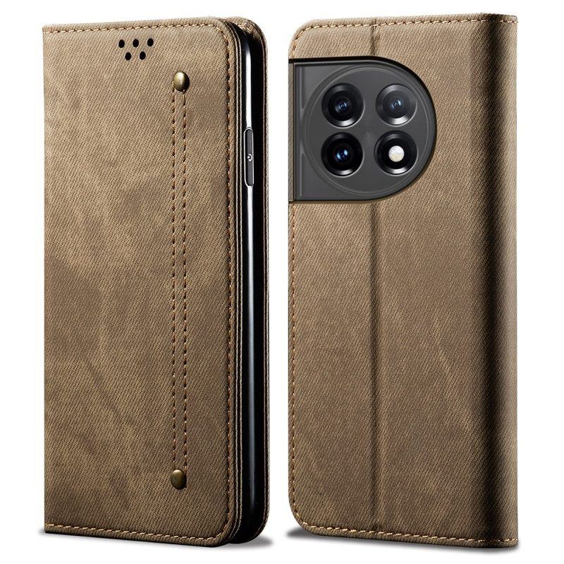 Schutzhülle Für OnePlus 11 5G Flip Case Denim-stoff