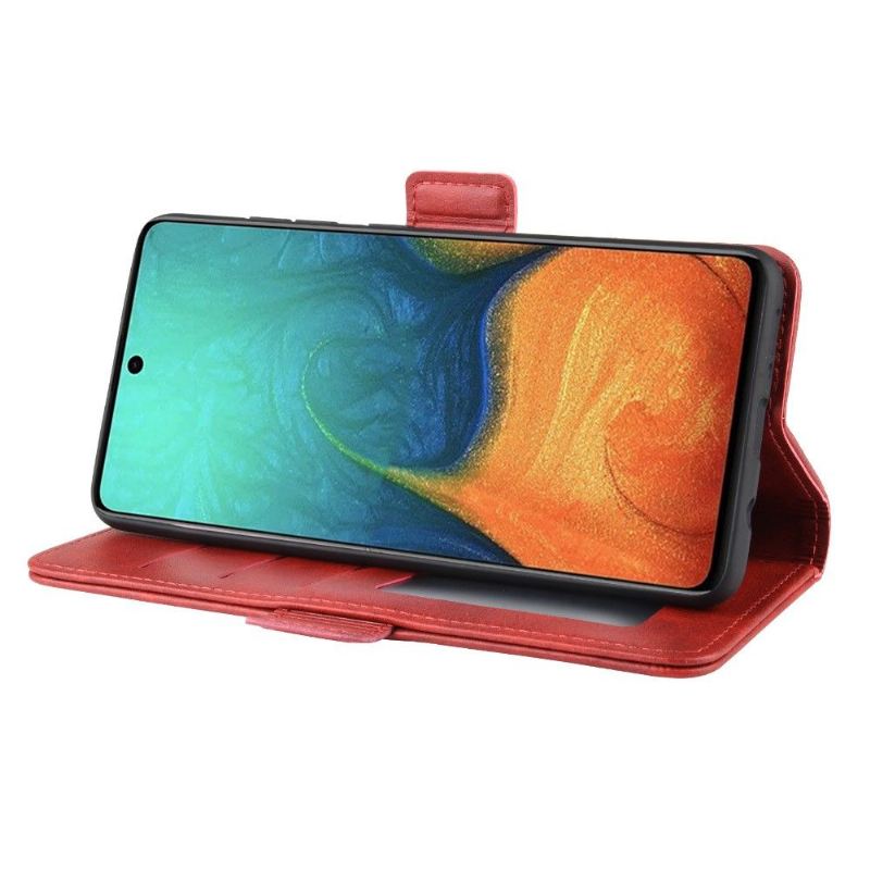 Case Für Samsung Galaxy A71 Brieftasche Matter Kunstlederbezug