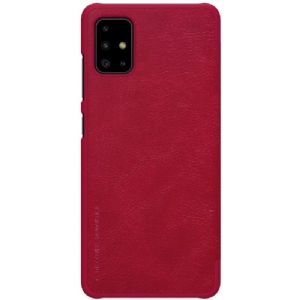 Flip Case Für Samsung Galaxy A71 Nillkin Kunstlederhülle - Rot