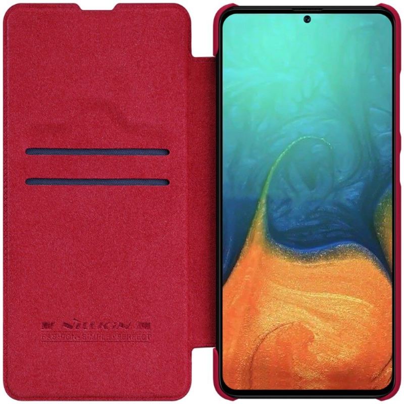 Flip Case Für Samsung Galaxy A71 Nillkin Kunstlederhülle - Rot