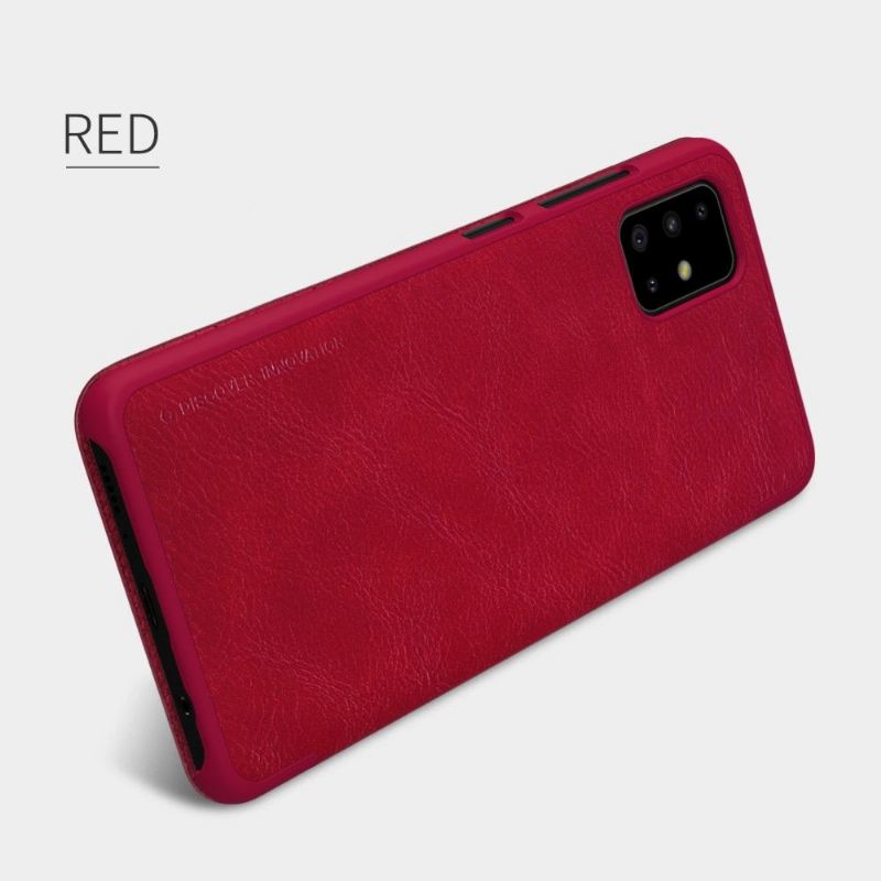 Flip Case Für Samsung Galaxy A71 Nillkin Kunstlederhülle - Rot