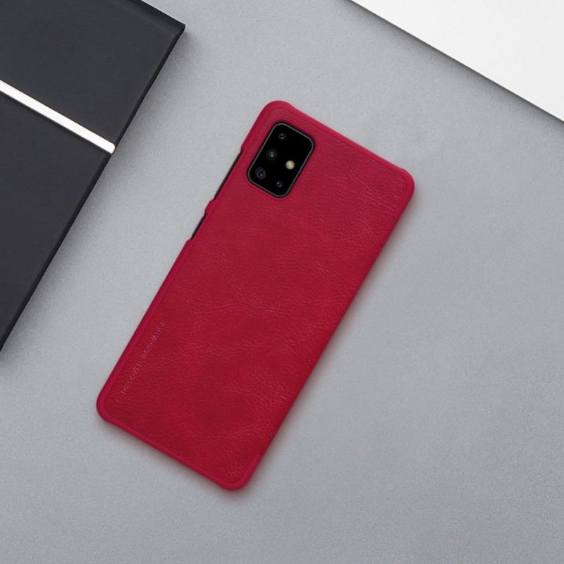 Flip Case Für Samsung Galaxy A71 Nillkin Kunstlederhülle - Rot